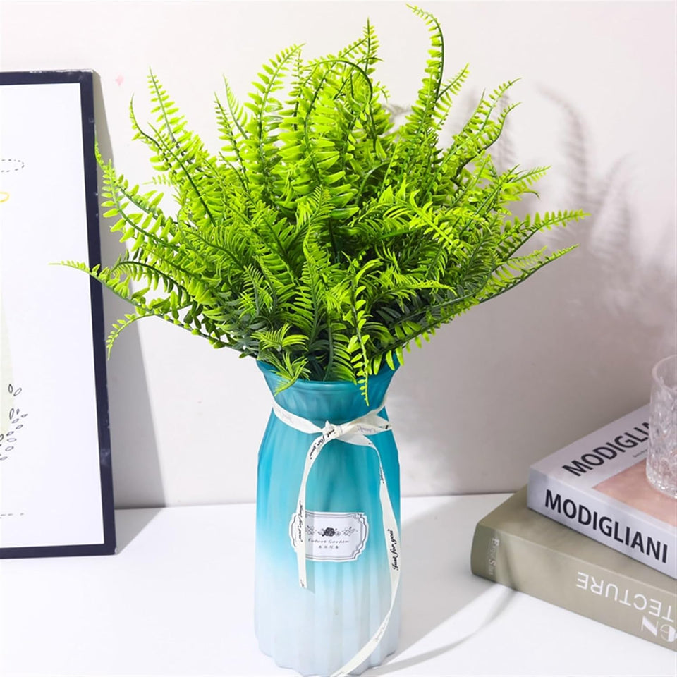 Artificial Flowers Faux Flowers Artificial Plants Eucalyptus Grass Plastic Ferns Green Leaves