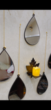 Acrylic Wall Hanging Mirrors with Shelf - AWA - 199