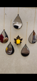 Acrylic Wall Hanging Mirrors with Shelf - AWA - 199