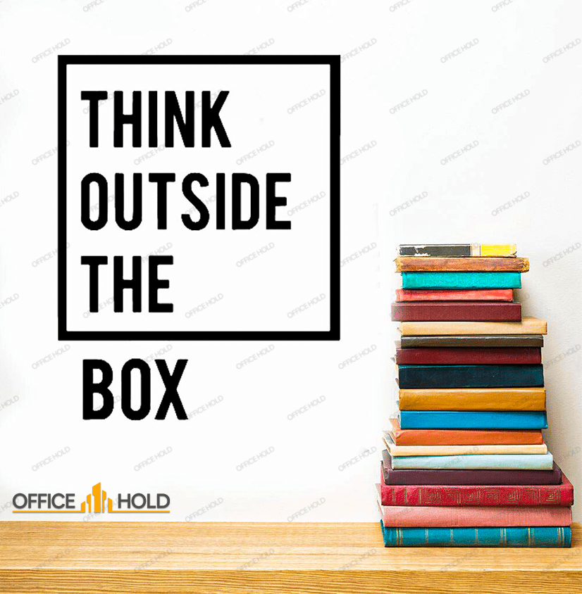 Think Out Side The Box Motivational Office Wall - OWD-075