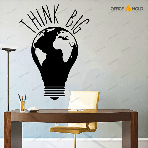 Think Big Bulb Idea wall Decor for office - OWD-076