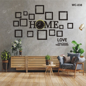 We Are Family Clock Frames with Rope Light For Home Decor - WC-040