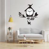 Birds with Nest Large Wall Clock for Home - WC - 165