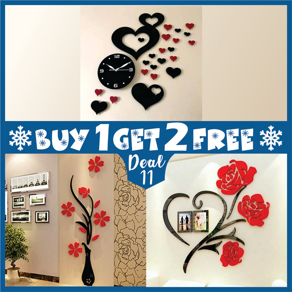 Ramadan Sale – Buy 1, Get 2 Free Wall Clock and Islamic Calligraphy| Limited-Time Offer!