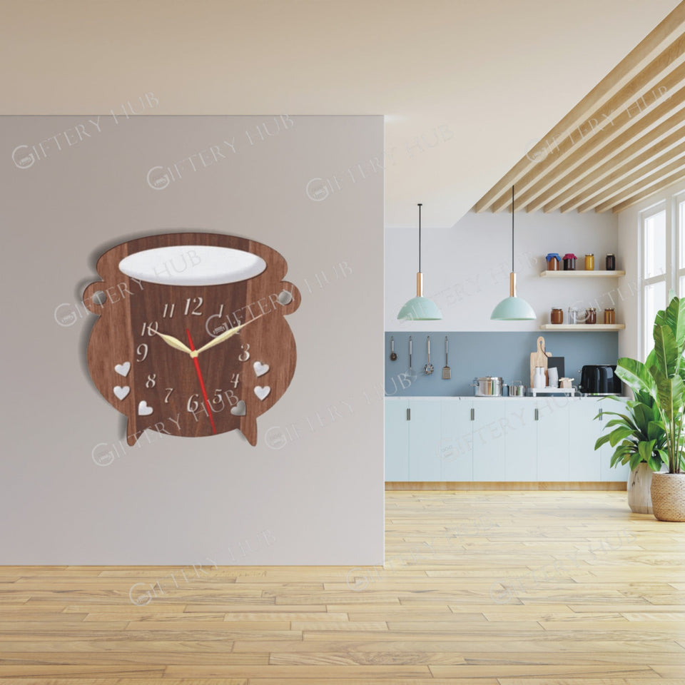 Hubs Kitchen Special 3D Silent Wooden Wall for home and office decoration -  WC-052