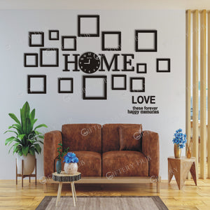 Home Wall Clock with Frames For Home Decor - WC-038