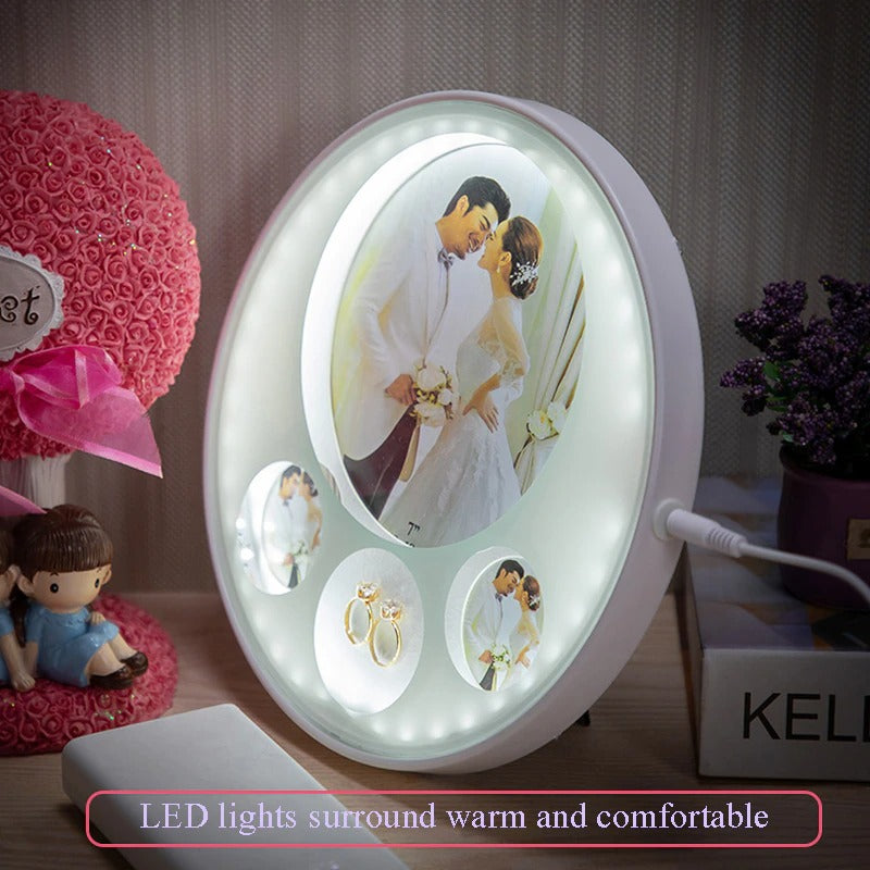 Home Decoration Bedroom Photo Frame USB LED Picture Painting Display Stand