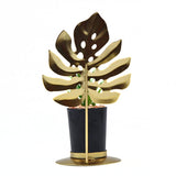 Golden Feather Leaf Plant Decor