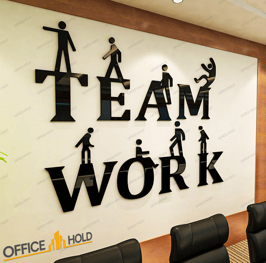 Teamwork 3D Creative for Office Decor - OWD-073