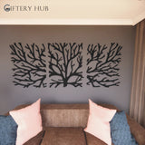 3D Wooden Wall Art Decor 3 Tree Branches For Home Decoration - WA - 155