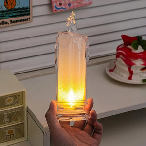 WHITE LED FLAMELESS CANDLE